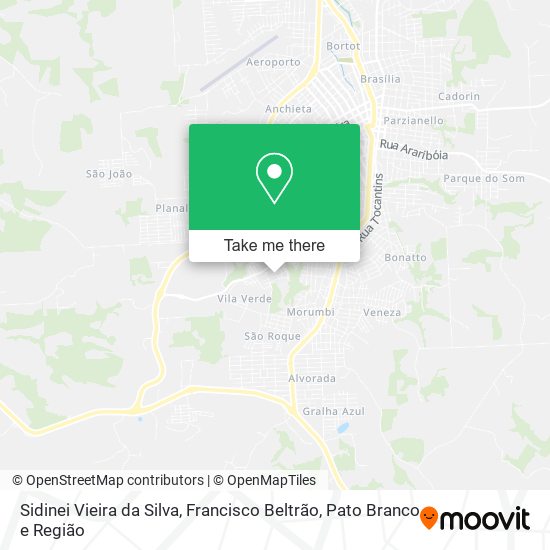 Sidinei Vieira da Silva map