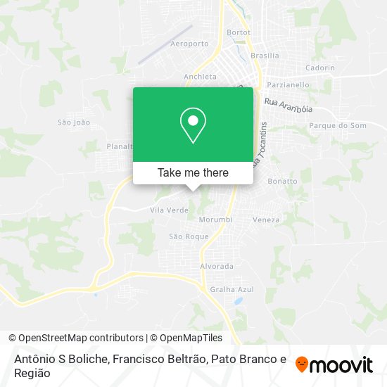 Antônio S Boliche map
