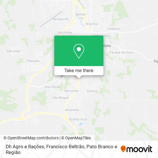 Dh Agro e Rações map