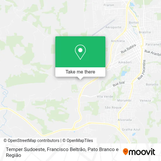 Temper Sudoeste map