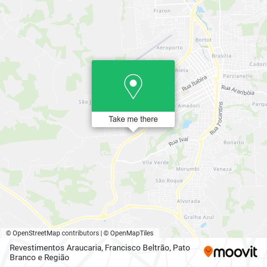 Revestimentos Araucaria map
