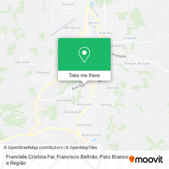 Franciele Cristina Far map