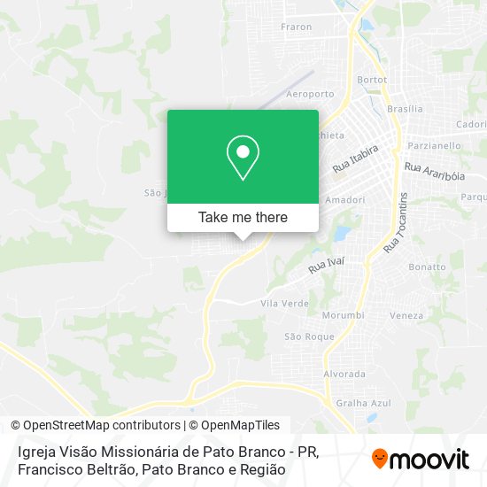 Igreja Visão Missionária de Pato Branco - PR map