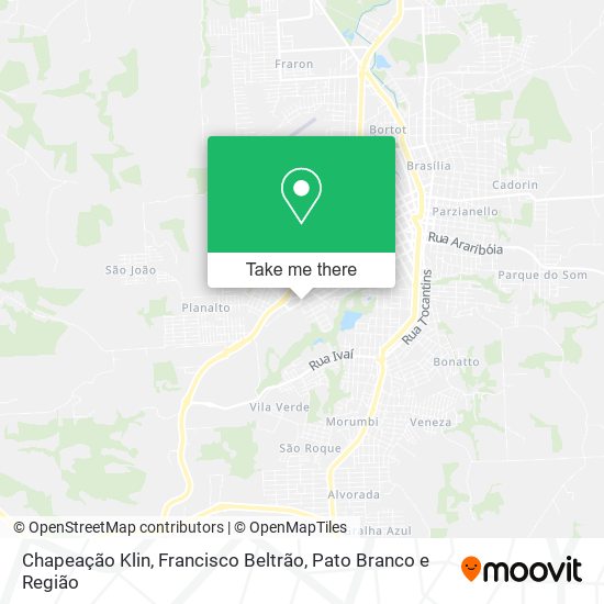 Chapeação Klin map