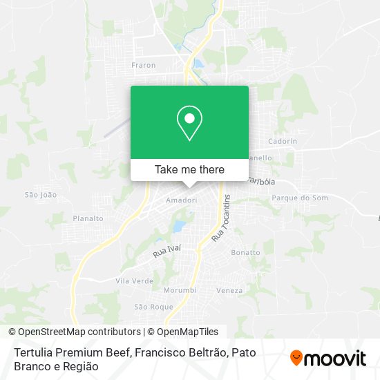 Tertulia Premium Beef map