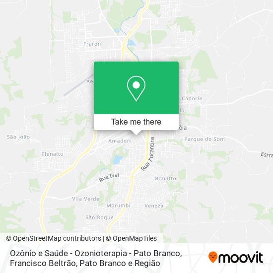Ozônio e Saúde - Ozonioterapia - Pato Branco map