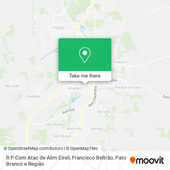 R P Com Atac de Alim Eireli map