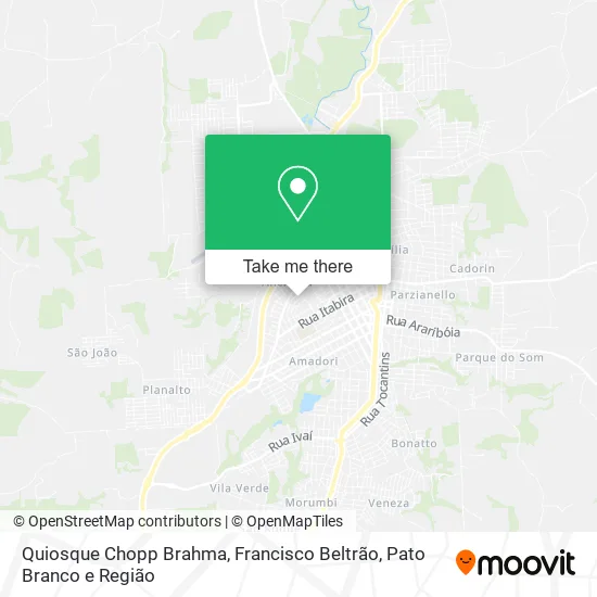 Quiosque Chopp Brahma map