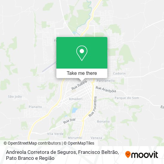 Andreola Corretora de Seguros map