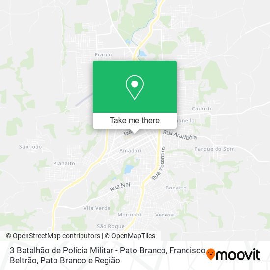 3 Batalhão de Polícia Militar - Pato Branco map