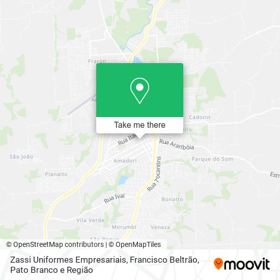 Zassi Uniformes Empresariais map