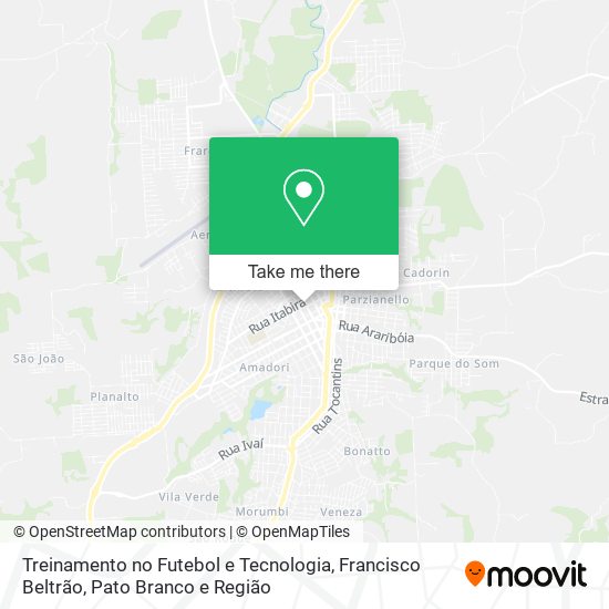 Treinamento no Futebol e Tecnologia map