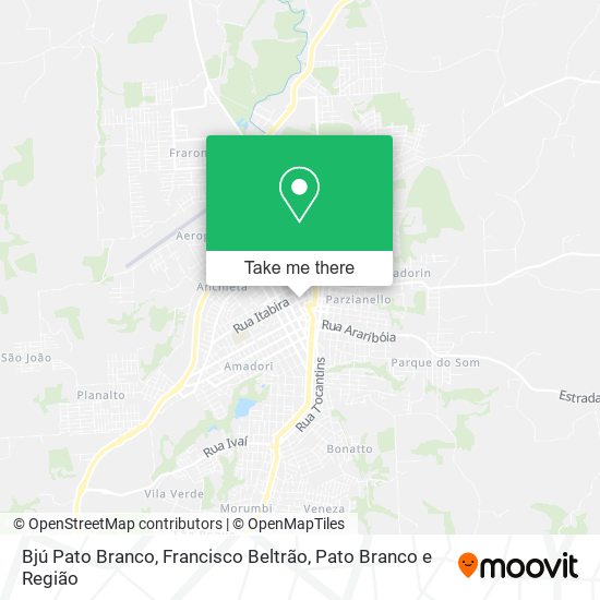 Bjú Pato Branco map