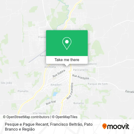 Pesque e Pague Recant map