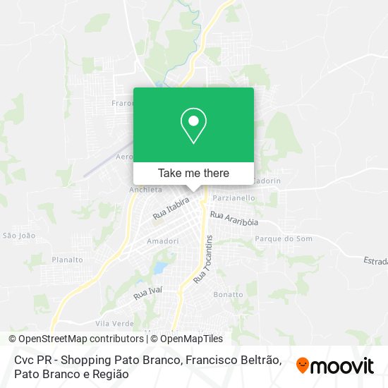 Cvc PR - Shopping Pato Branco map