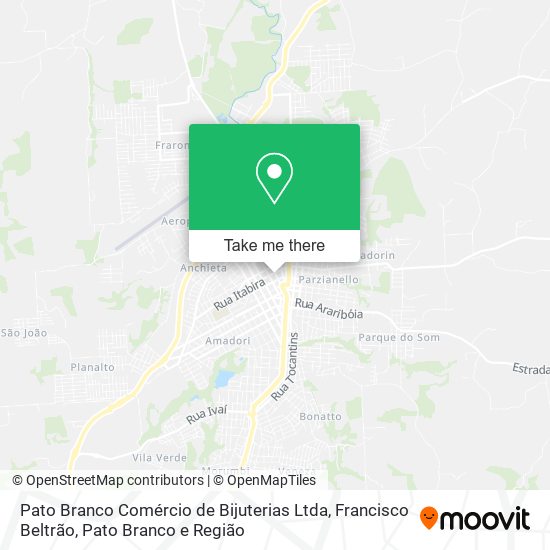 Pato Branco Comércio de Bijuterias Ltda map