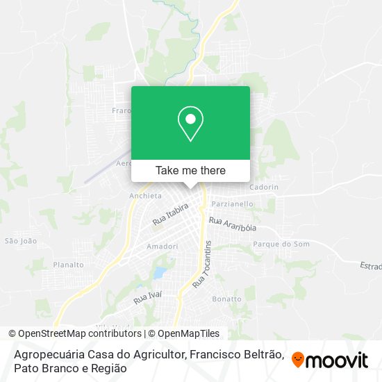 Agropecuária Casa do Agricultor map