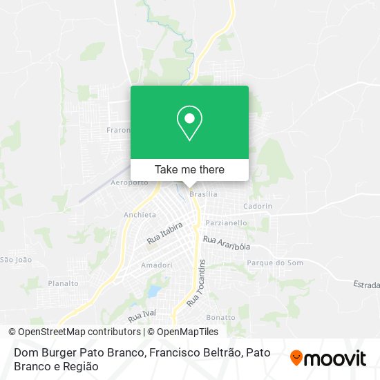 Dom Burger Pato Branco map