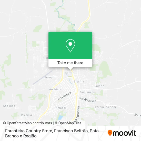 Forasteiro Country Store map
