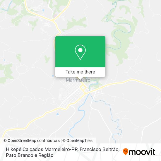 Hikepé Calçados Marmeleiro-PR map
