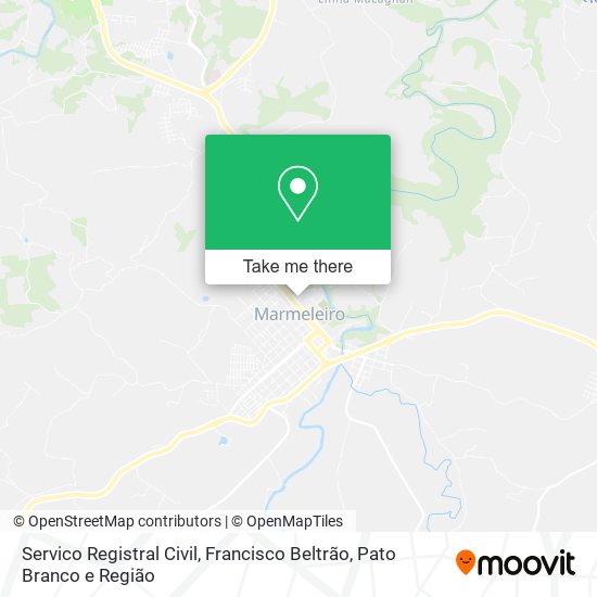 Servico Registral Civil map