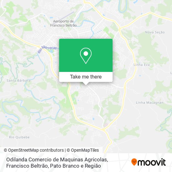 Mapa Odilanda Comercio de Maquinas Agricolas