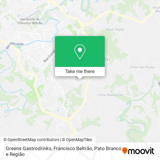 Greens Gastrodrinks map