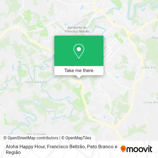 Aloha Happy Hour map