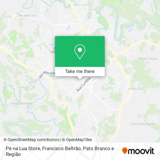 Pé na Lua Store map