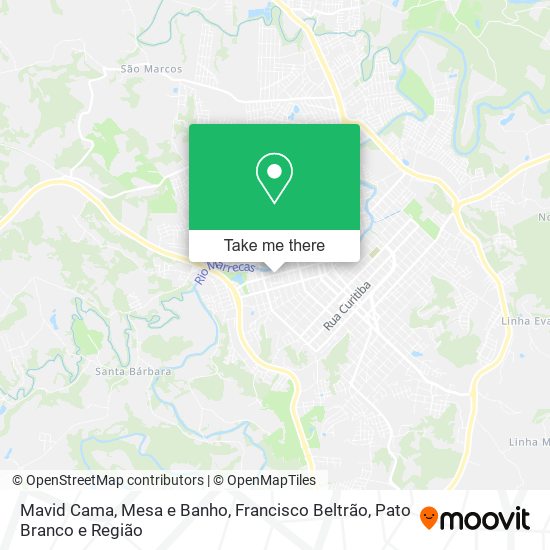 Mavid Cama, Mesa e Banho map