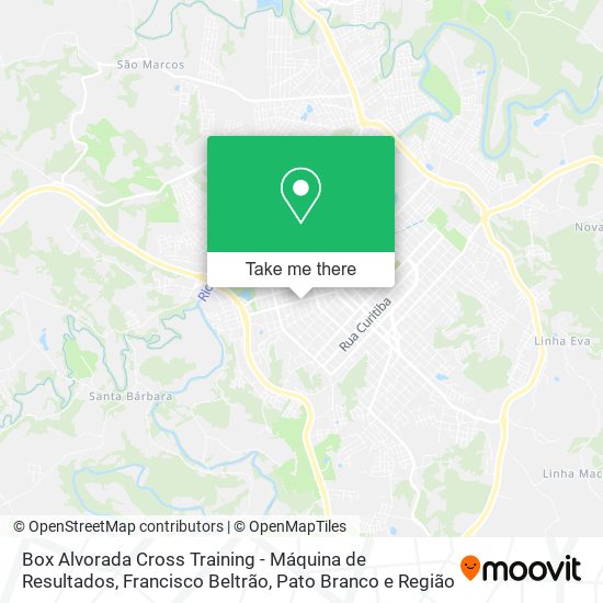 Mapa Box Alvorada Cross Training - Máquina de Resultados