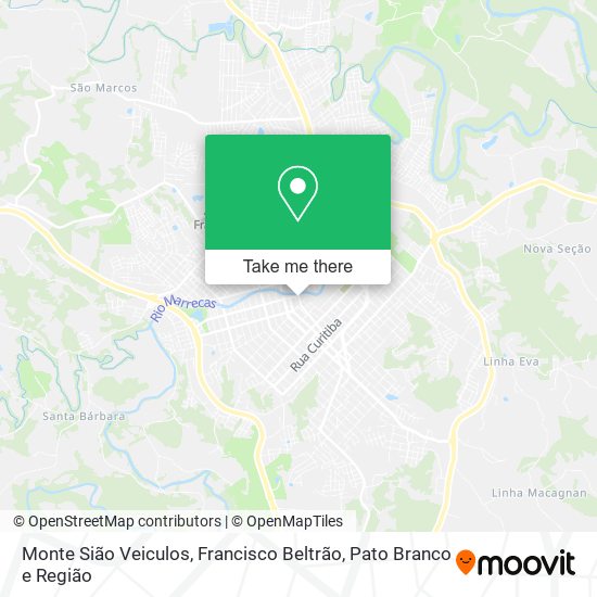 Monte Sião Veiculos map