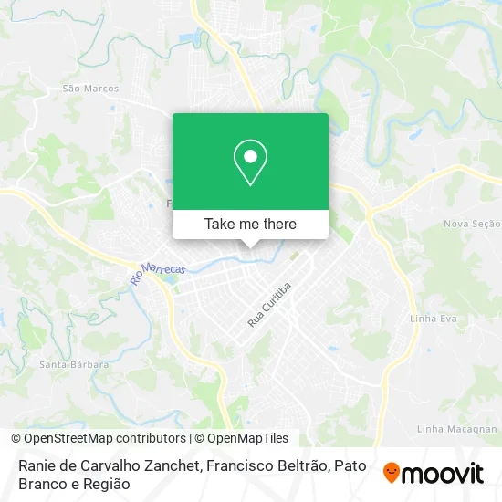 Ranie de Carvalho Zanchet map