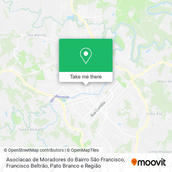 Asociacao de Moradores do Bairro São Francisco map