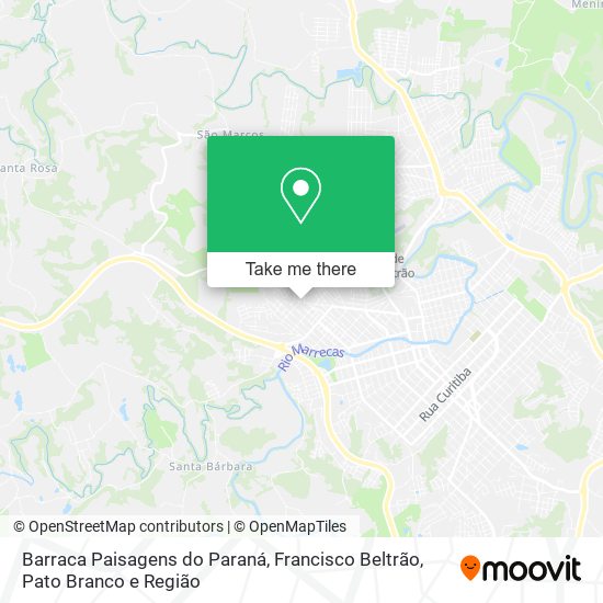 Barraca Paisagens do Paraná map