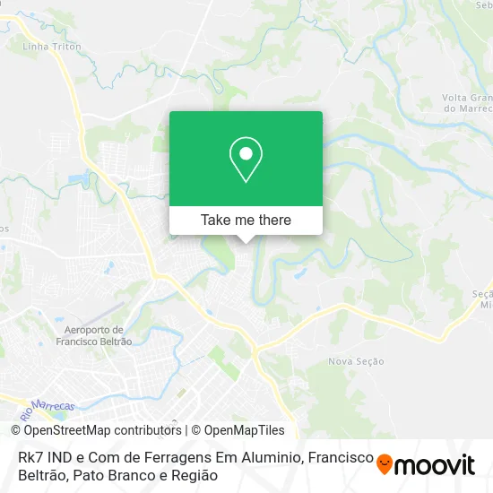 Rk7 IND e Com de Ferragens Em Aluminio map