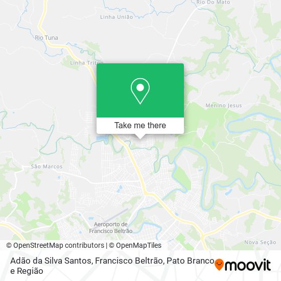 Adão da Silva Santos map