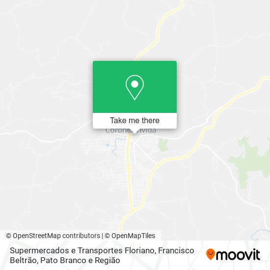 Mapa Supermercados e Transportes Floriano