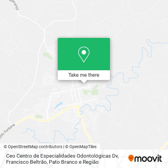 Ceo Centro de Especialidades Odontológicas Dv map