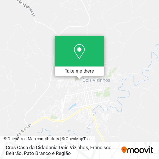 Cras Casa da Cidadania Dois Vizinhos map