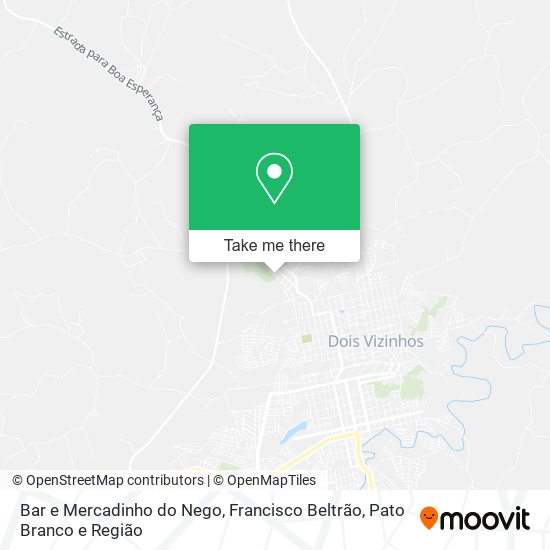 Bar e Mercadinho do Nego map
