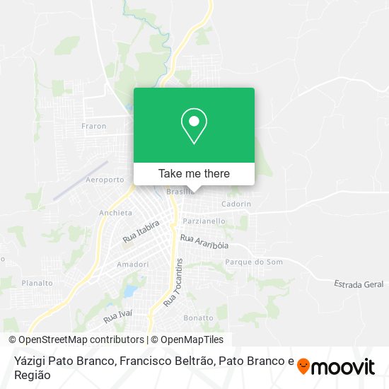 Yázigi Pato Branco map