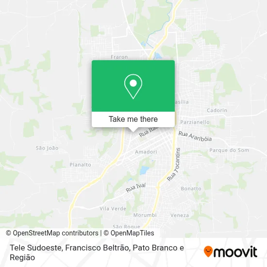 Tele Sudoeste map