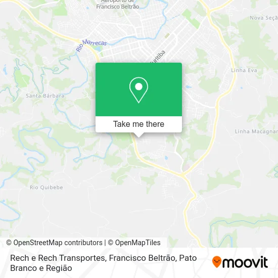 Rech e Rech Transportes map