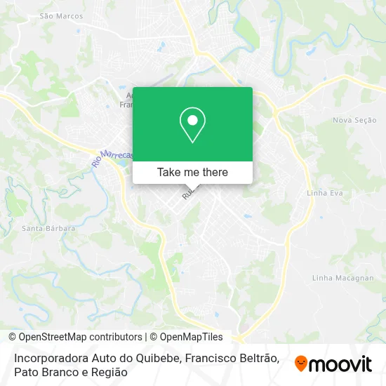 Incorporadora Auto do Quibebe map