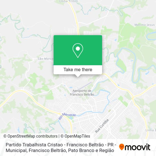 Partido Trabalhista Cristao - Francisco Beltrão - PR - Municipal map