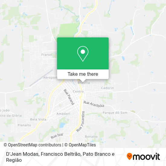 D'Jean Modas map