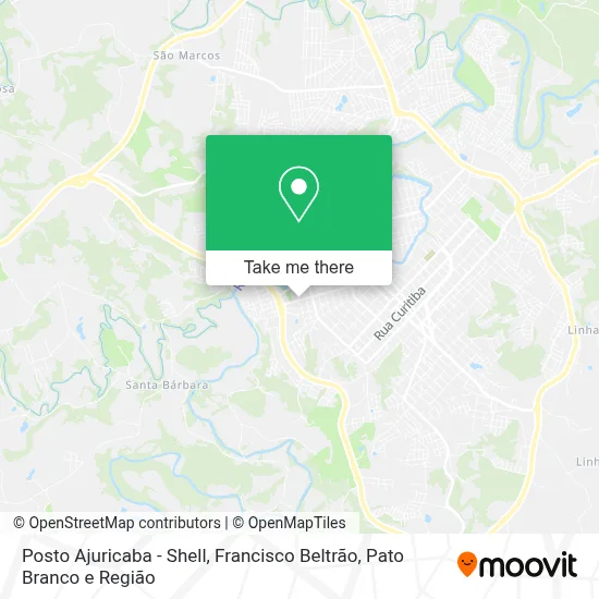 Posto Ajuricaba - Shell map