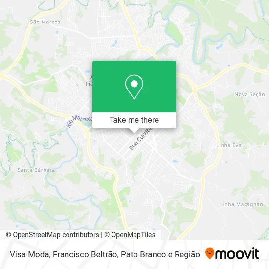 Visa Moda map