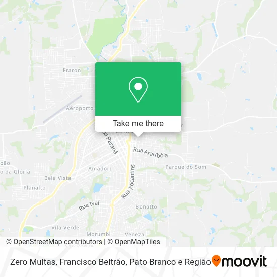 Zero Multas map